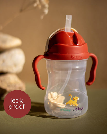 b.box Disney Weighted Straw Sippy Cup-The Lion King-240 ml-6M+