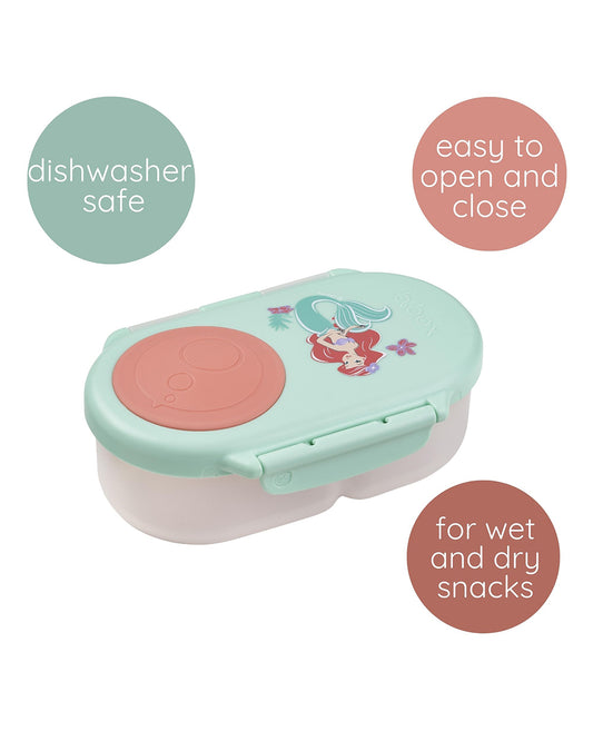 b.box Leakproof Snackbox-Flexi Fruit Holder-The Little Mermaid-350 ml-36M+