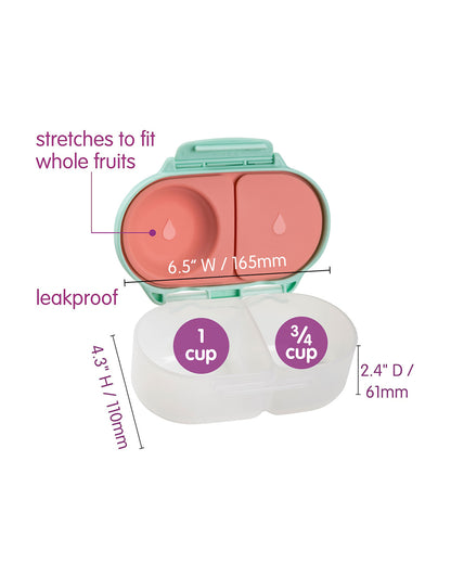 b.box Leakproof Snackbox-Flexi Fruit Holder-The Little Mermaid-350 ml-36M+
