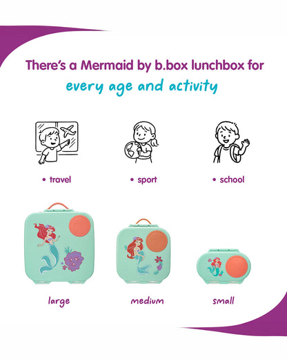 b.box Leakproof Snackbox-Flexi Fruit Holder-The Little Mermaid-350 ml-36M+