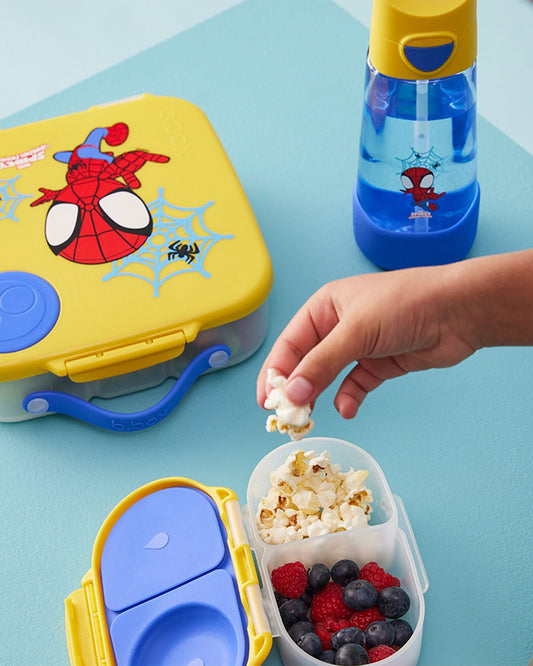 b.box Leakproof Snackbox-Flexi Fruit Holder-Spidey-350 ml-36M+