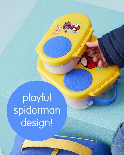 b.box Leakproof Snackbox-Flexi Fruit Holder-Spidey-350 ml-36M+