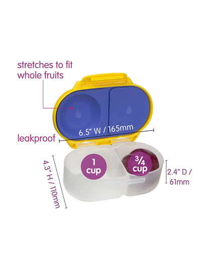 b.box Leakproof Snackbox-Flexi Fruit Holder-Spidey-350 ml-36M+