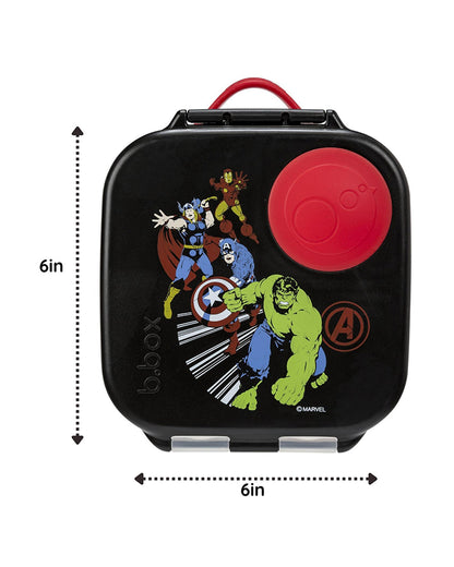 b.box School Essentials Kit-Mini Lunch Box(1000ml)-Tritan Straw Sipper(650ml)-Avengers-3Y+