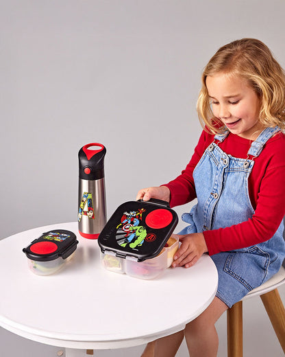 b.box School Essentials Kit-Mini Lunch Box(1000ml)-Tritan Straw Sipper(650ml)-Avengers-3Y+
