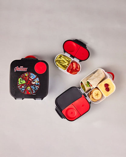 b.box School Essentials Kit-Mini Lunch Box(1000ml)-Tritan Straw Sipper(650ml)-Avengers-3Y+