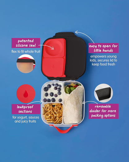 b.box Avengers Mini Lunchbox-Flexi Fruit Holder-Adjustable Divider-1000ml-36M+
