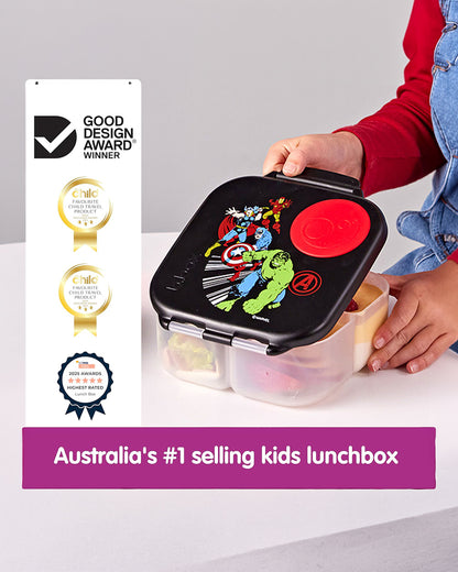 b.box Avengers Mini Lunchbox-Flexi Fruit Holder-Adjustable Divider-1000ml-36M+
