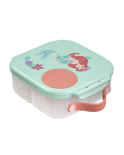 b.box School Essentials Kit-Mini Lunch Box(1000ml)-Tritan Straw Sipper(650ml)-The Little Mermaid-3Y+