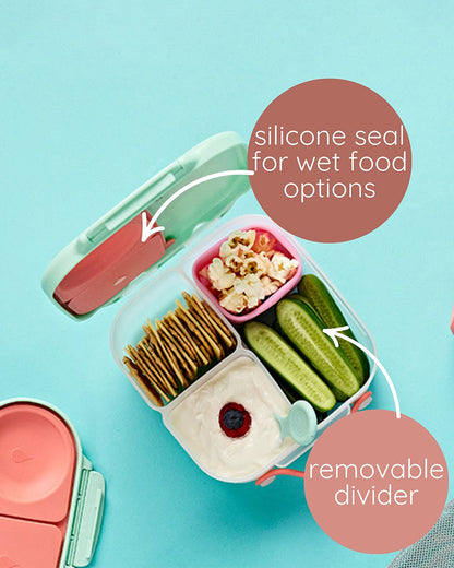 b.box School Essentials Kit-Mini Lunch Box(1000ml)-Tritan Straw Sipper(650ml)-The Little Mermaid-3Y+