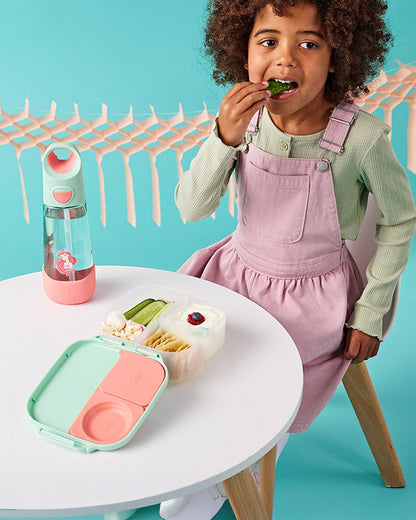 b.box School Essentials Kit-Mini Lunch Box(1000ml)-Tritan Straw Sipper(650ml)-The Little Mermaid-3Y+