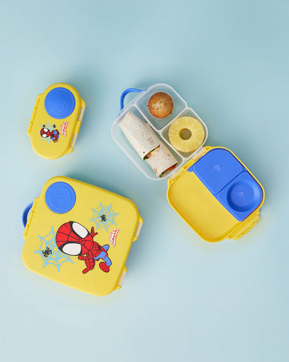 b.box School Essentials Kit-Mini Lunch Box(1000ml)-Tritan Straw Sipper(650ml)-Spidey-3Y+