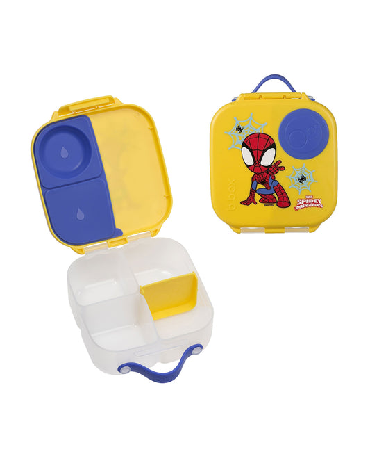 b.box Spidey Mini Lunchbox-Flexi Fruit Holder-Adjustable Divider-1000ml-36M+