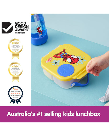 b.box Spidey Mini Lunchbox-Flexi Fruit Holder-Adjustable Divider-1000ml-36M+