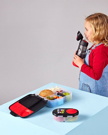 b.box School Essentials Kit-Mini Lunch Box(1000ml)-Tritan Straw Sipper(650ml)-Avengers-3Y+