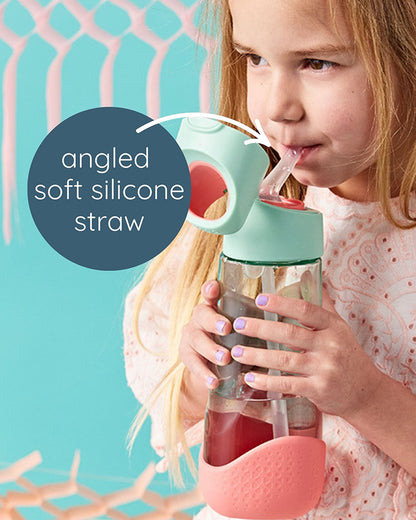 b.box Tritan Straw Sipper Bottle-The Little Mermaid-600 ml-36M+