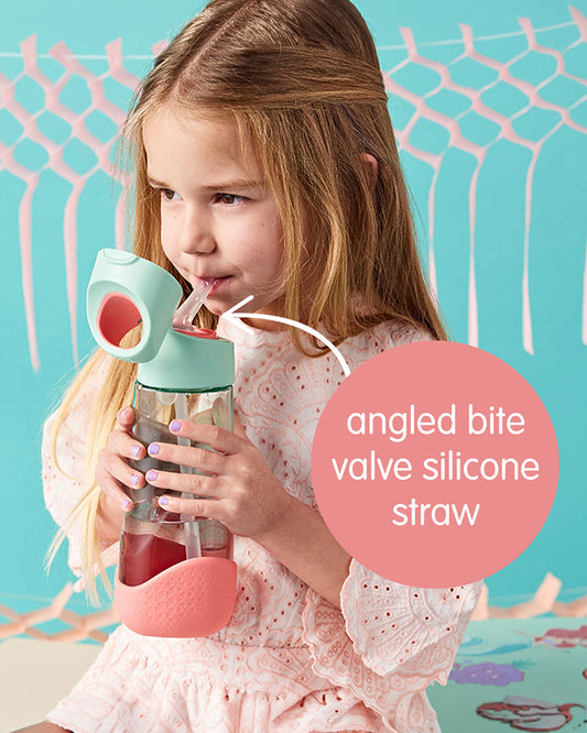 b.box Tritan Straw Sipper Bottle-The Little Mermaid-600 ml-36M+