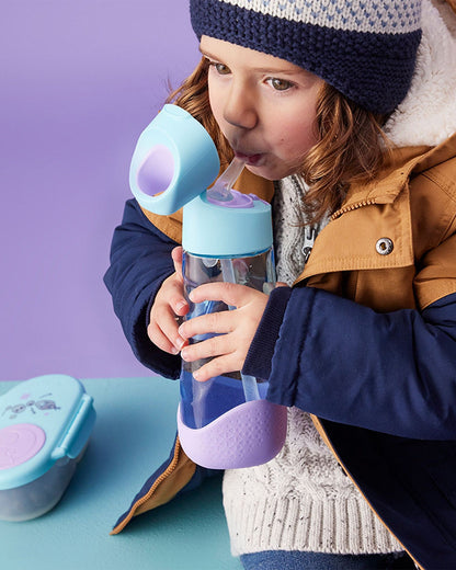 b.box School Essentials Kit-Mini Lunch Box(1000ml)-Tritan Straw Sipper(650ml)-Disney Frozen-3Y+
