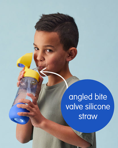b.box Tritan Straw Sipper Bottle-Spidey-600 ml-36M+