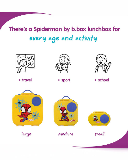 b.box Leakproof Lunchbox-Flexi Fruit Holder-Spidey-2 L-36M+