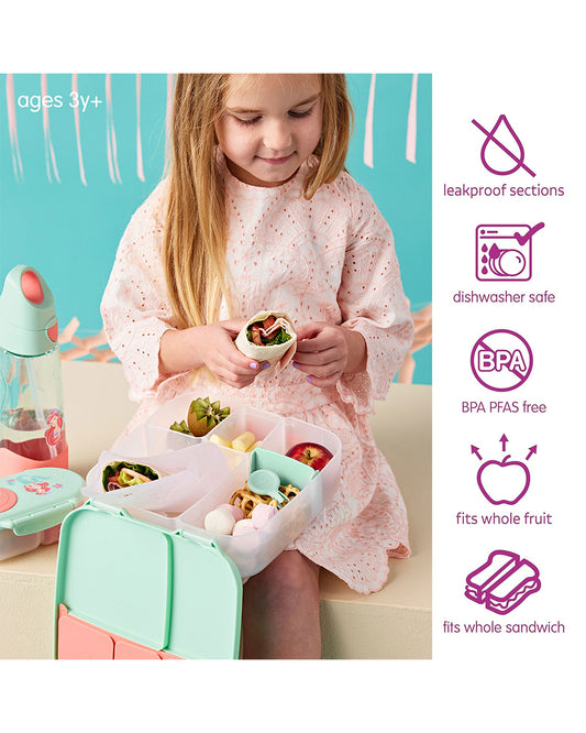 b.box Leakproof Lunchbox-Flexi Fruit Holder-The Little Mermaid-2 L-36M+