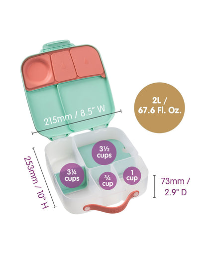 b.box Leakproof Lunchbox-Flexi Fruit Holder-The Little Mermaid-2 L-36M+