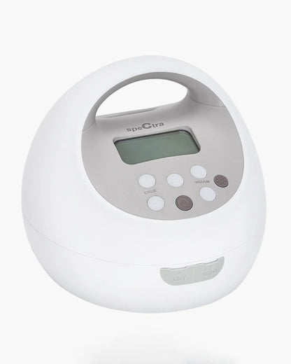 Spectra S1 Pro Double Electric Breast Pump-With Hospital Grade Adjustable Suction-Massage & Expression Modes-With Backflow Protection-Low Noise & Nightlight-Rechargeable Battery-30 Min Auto Power Off