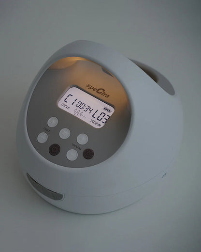 Spectra S1 Pro Double Electric Breast Pump-With Hospital Grade Adjustable Suction-Massage & Expression Modes-With Backflow Protection-Low Noise & Nightlight-Rechargeable Battery-30 Min Auto Power Off