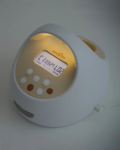 Spectra S2 Pro Double Electric Breast Pump-With Hospital Grade Adjustable Suction-Massage & Expression Modes-With Backflow Protection-Low Noise & Nightlight-30 Min Auto Power Off