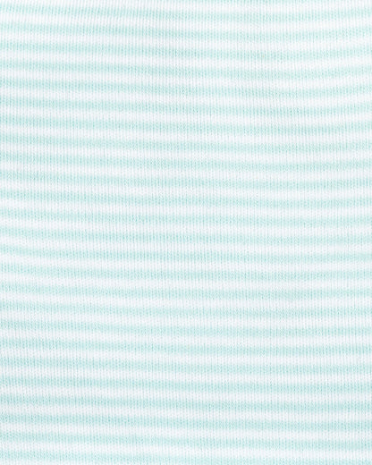 BeeLittle Green Dino Velcro Nappy-Organic Cotton-Washable & Reusable-0 to 3M-Pack of 3