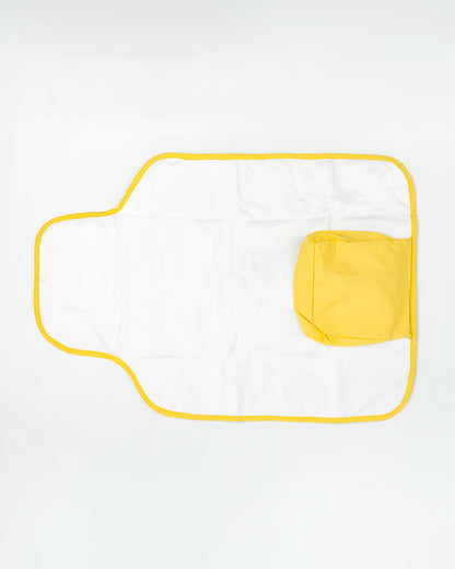 BeeLittle Diaper Changing Mat-With Built-in Pocket-Organic Cotton-Lovely Llamas