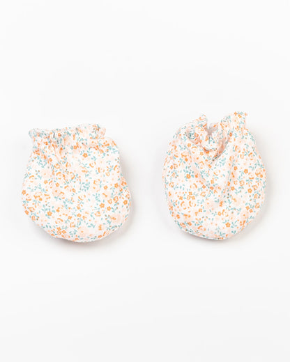 BeeLittle Multicolor Mittens-Flowers-Cotton-For Infants