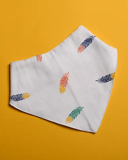 BeeLittle Bird Box-Reversible Bandana Bib-Snap Button-0M+