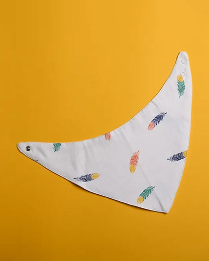 BeeLittle Bird Box-Reversible Bandana Bib-Snap Button-0M+
