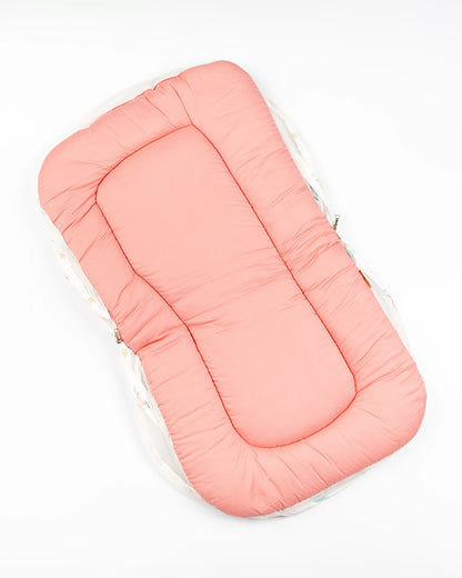 BeeLittle Baby Gadda Set-With Mosquito Net-Organic Cotton-Multicolor-New Rainbow-For Infants