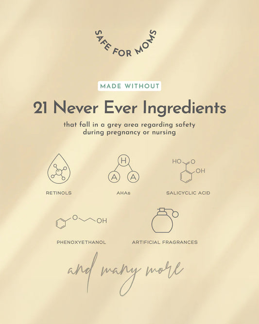 Orimii No-Retional Facial Serum (30ml), Overnight Reset Facial Mask (100ml) & SPF 50+ Mineral Sunscreen (50ml)-Pregnancy & Breastfeeding Safe