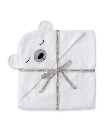 Masilo Hooded Baby Bath Towel-100% Bath Towelling Cotton-Polar Bear
