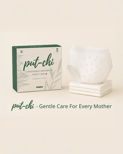 Putchi Disposable Maternity Panty Pad-For Postpartum Recovery-Leak Proof-Day & Night Protection-Pack of 3