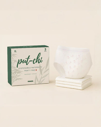 Putchi Disposable Maternity Panty Pad-For Postpartum Recovery-Leak Proof-Day & Night Protection-Pack of 3