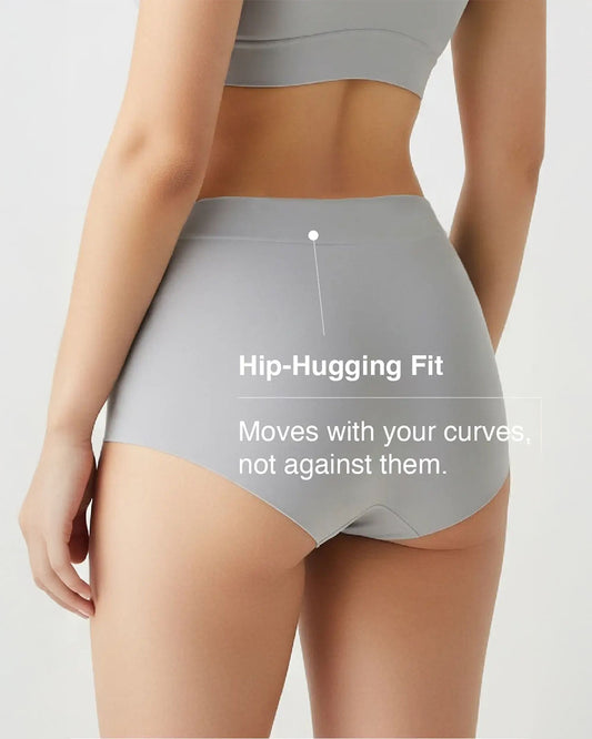 Putchi V-Band Comfort-Fit Bamboo Maternity Panty-Seamless-Pregnancy & Post Delivery-Limestone Grey