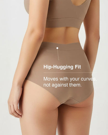 Putchi V-Band Comfort-Fit Bamboo Maternity Panty-Seamless-Pregnancy & Post Delivery-Caribou Brown