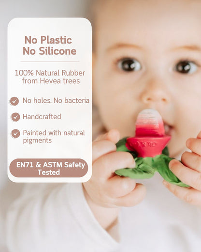 Oli & Carol Ramonita The Radish-Natural Rubber Teether-Easy Grip-0M+