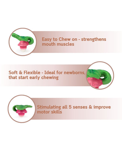 Oli & Carol Ramonita The Radish-Natural Rubber Teether-Easy Grip-0M+