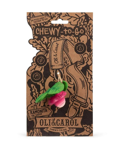 Oli & Carol Ramonita The Radish-Natural Rubber Teether-Easy Grip-0M+