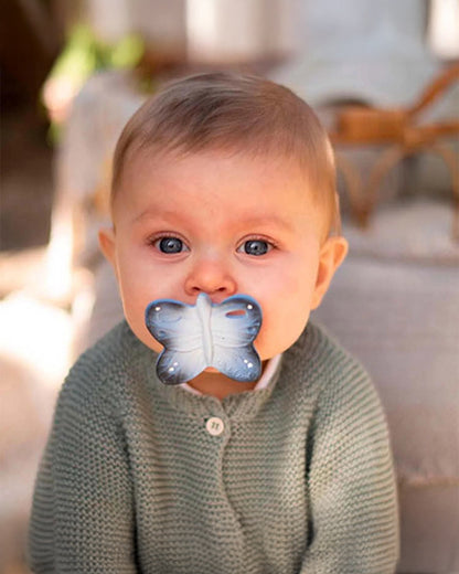 Oli & Carol Blues The Butterfly-Natural Rubber Teether-Easy Grip-0M+