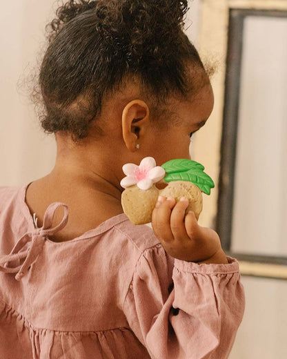Oli & Carol Aly The Almond-Natural Rubber Teether-Easy Grip-0M+