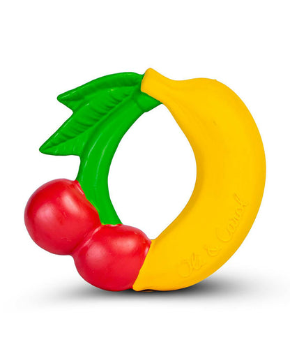 Oli & Carol Fruit Teething Ring-Natural Rubber Teether-Easy Grip-0M+