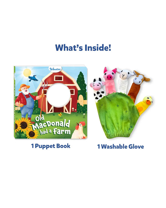 Skillmatics Old Macdonald Had a Farm-Puppet Book-12 Colorful Pages-Encourages Active Participation-6M+