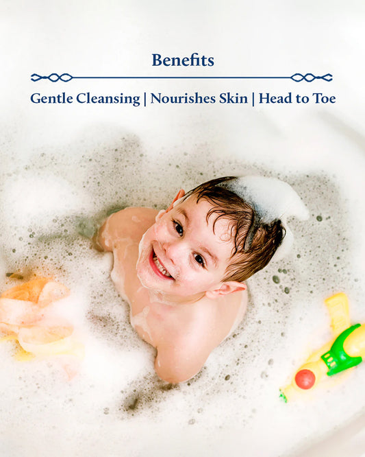 Blue Nectar Baby Hair Oil, Niraa Baby Top to Toe Wash & Briganantadi Baby Shampoo-For Gentle Cleansing & Hydration-200 ml