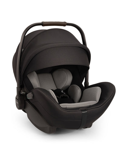 Nuna Arra Flex Baby Car Seat-Rear Facing-Flat Recling Seat 157 Degrees-3 Positions Recline-10 Positions Adjustable Headrest-For 0 to 2Y (Upto 13 Kg)-Caviar
